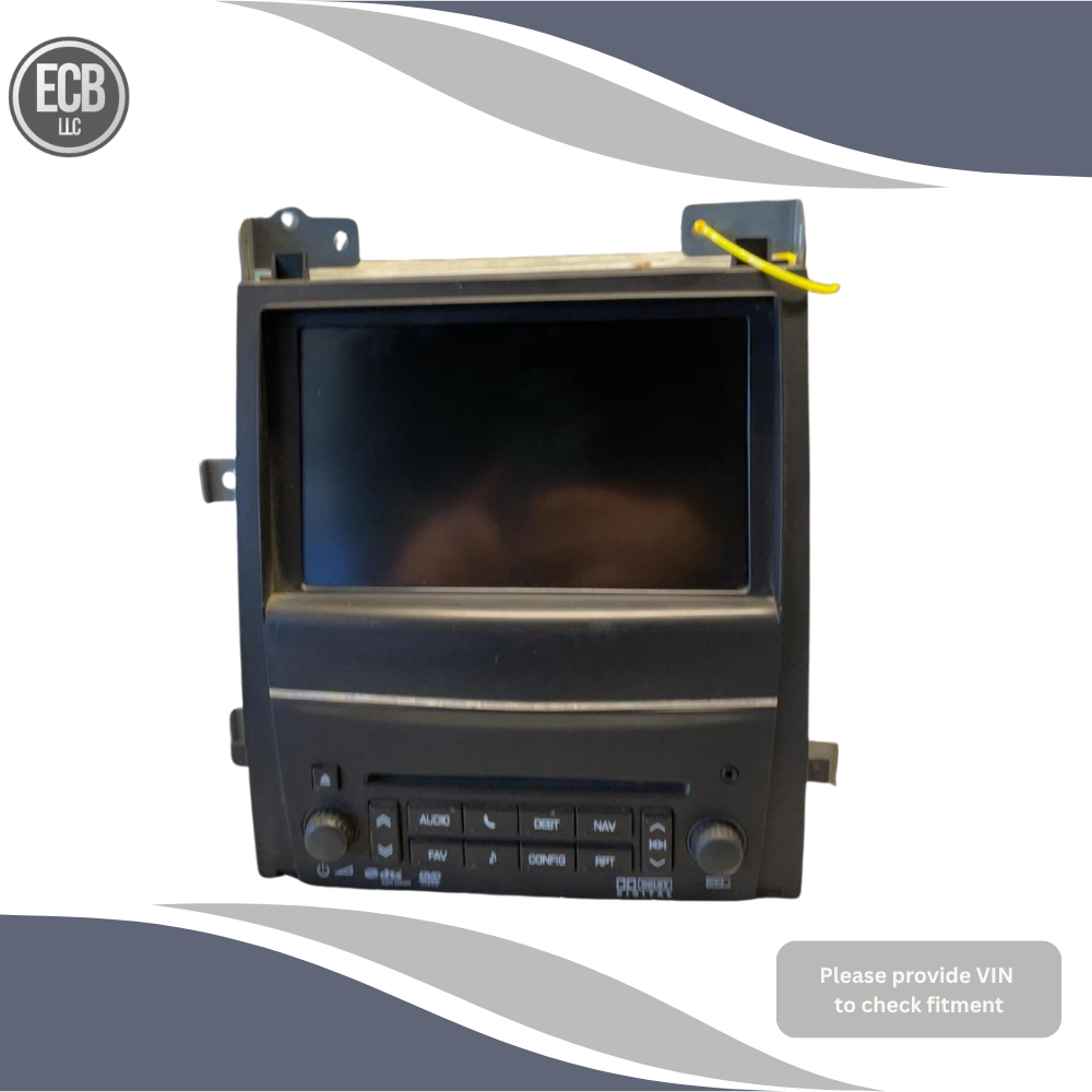 2011 Cadillac Escalade AM FM stereo DVD navigation Radio Receiver Display GMQ — view 1