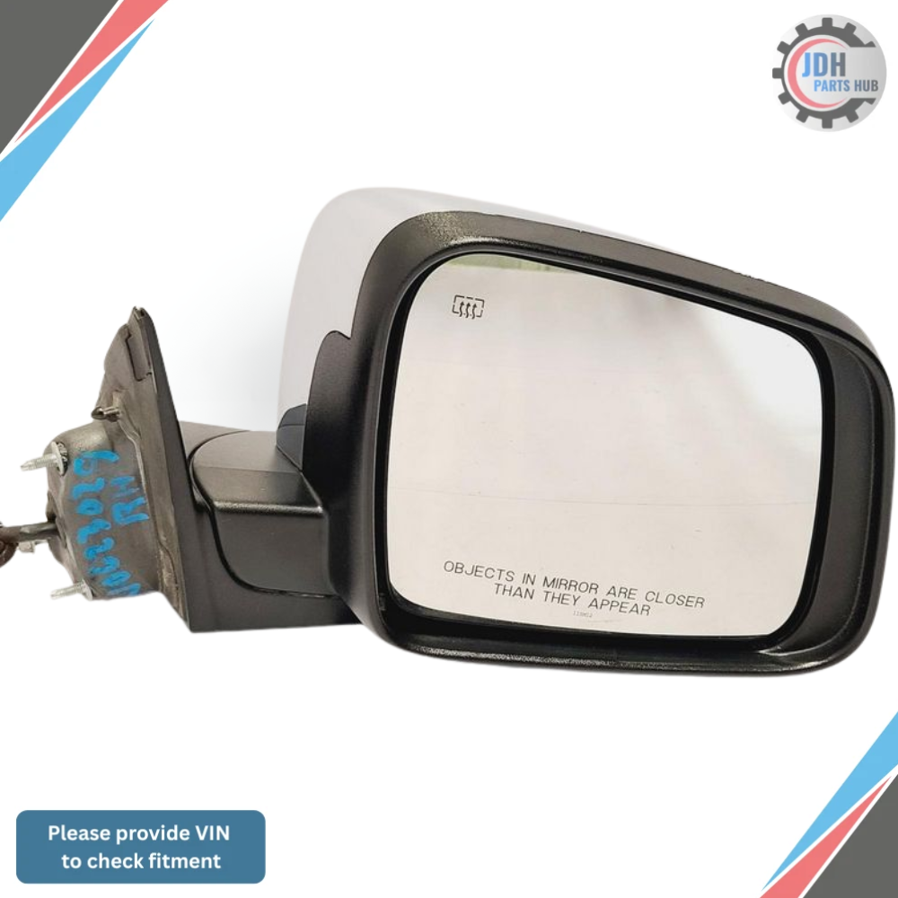 2011–2018 Jeep Grand Cherokee Right Passenger Side View Power Door Mirror Chrome — view 1