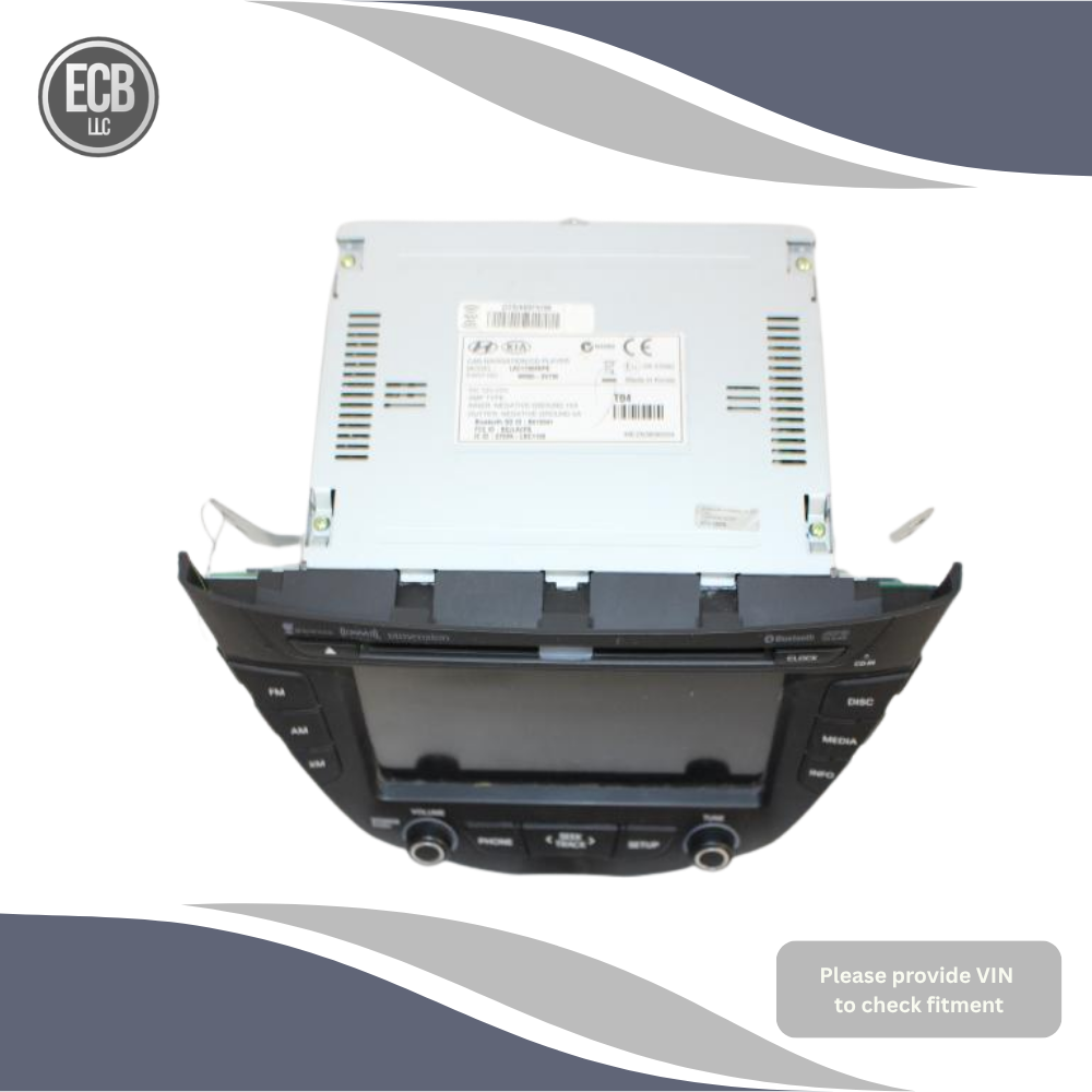2012–2015 Hyundai Veloster Radio Receiver Display Screen with Navigation OEM — view 2