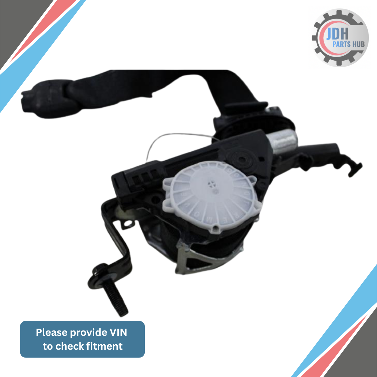 2018–2022 Ford Expedition Left Driver Front Seat Belt Retractor Black OEM — view 3
