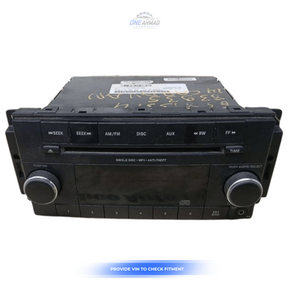 2012–2019 Dodge Caravan Chrysler AM-FM-MP3 CD Player Radio Receiver ID RES OEM — view 1