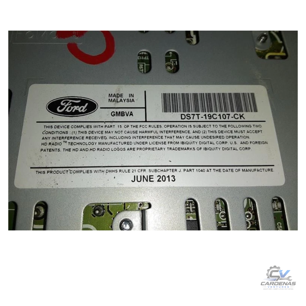 2013–2015 FORD FUSION AM FM CD MP3 RADIO RECEIVER OEM — view 2