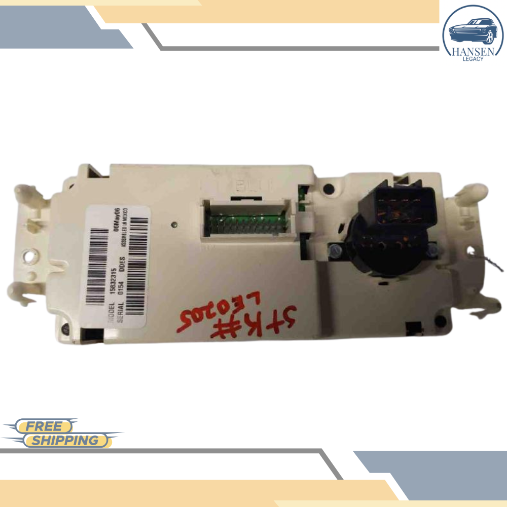 2005–2007 Chevrolet Silverado 1500 Climate AC Heater Temperature Control OEM — view 2