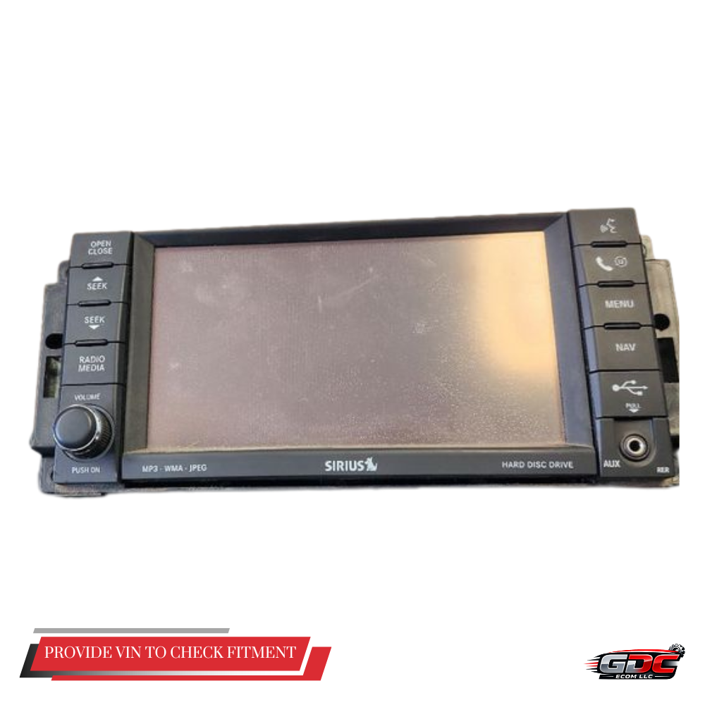 2008–2010 CHRYSLER JEEP DODGE Radio Display Receiver Satellite OEM 05064737AC — view 1