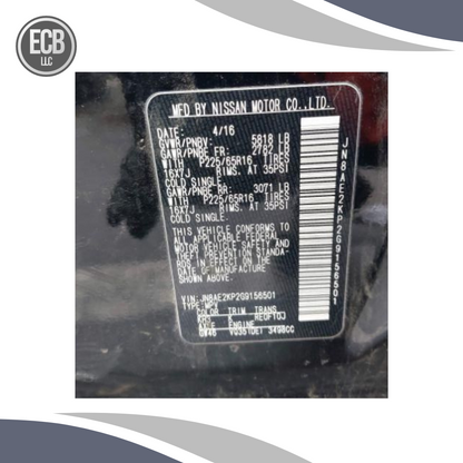 2011–2017 Nissan Quest HVAC Temperature Control Panel OEM — view 4