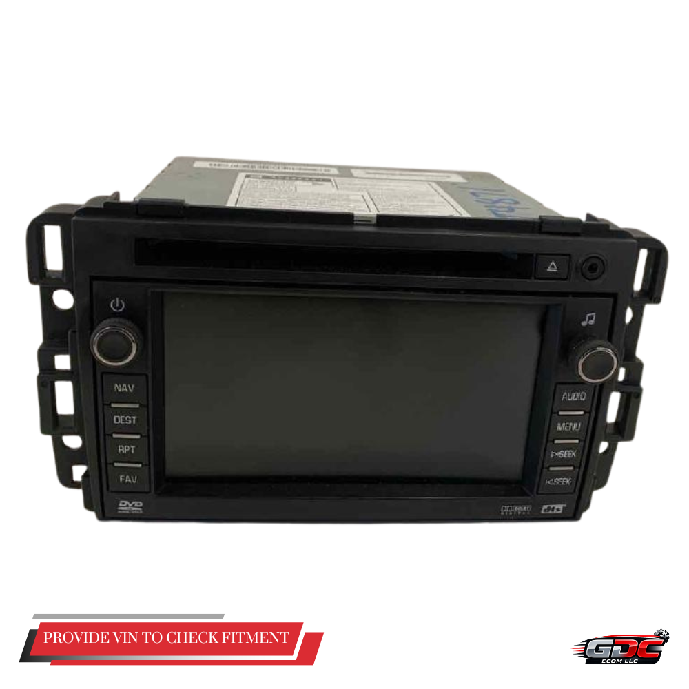 2007–2008 CHEVROLET TAHOE AM FM CD DVD MP3 Navigation Radio UVB OEM — view 1