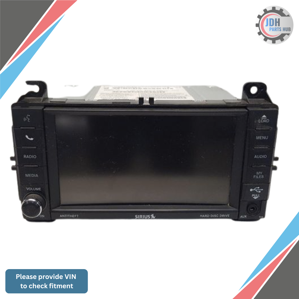 2013 Jeep Grand Cherokee Radio with Navigation Sat CD DVD HDD Face ID RHB OEM — view 1