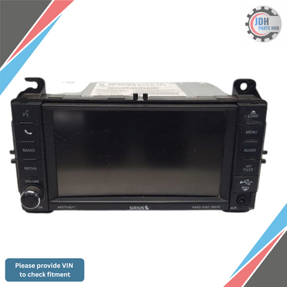 2013 Jeep Grand Cherokee Radio with Navigation Sat CD DVD HDD Face ID RHB OEM — view 1