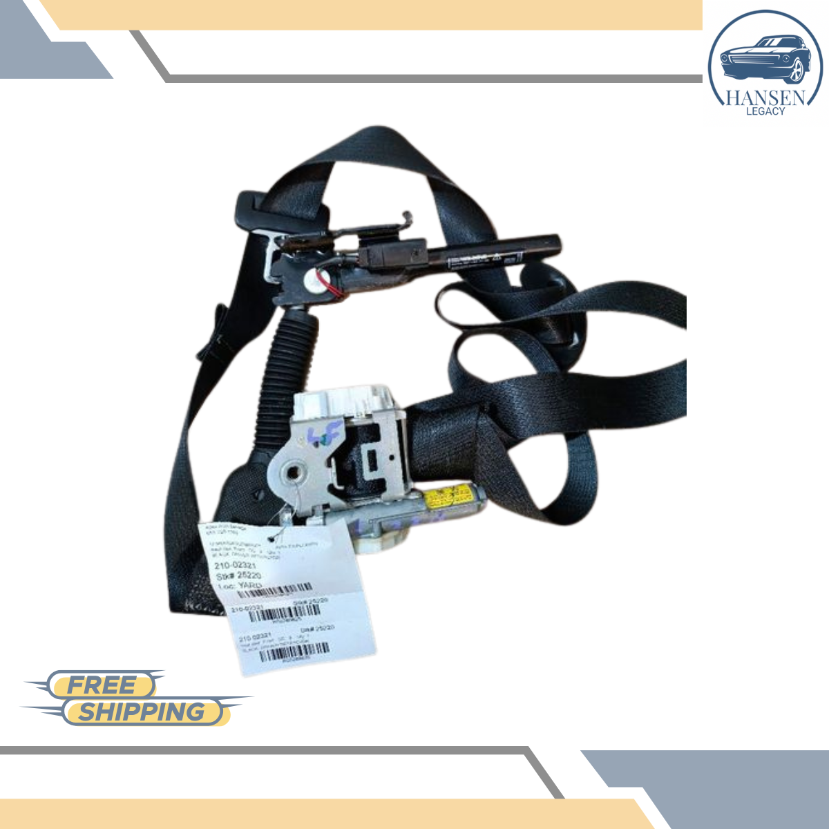 2016–2019 Ford Explorer Front Left Driver Side Seat Belt Retractor Black 17 18 — view 3