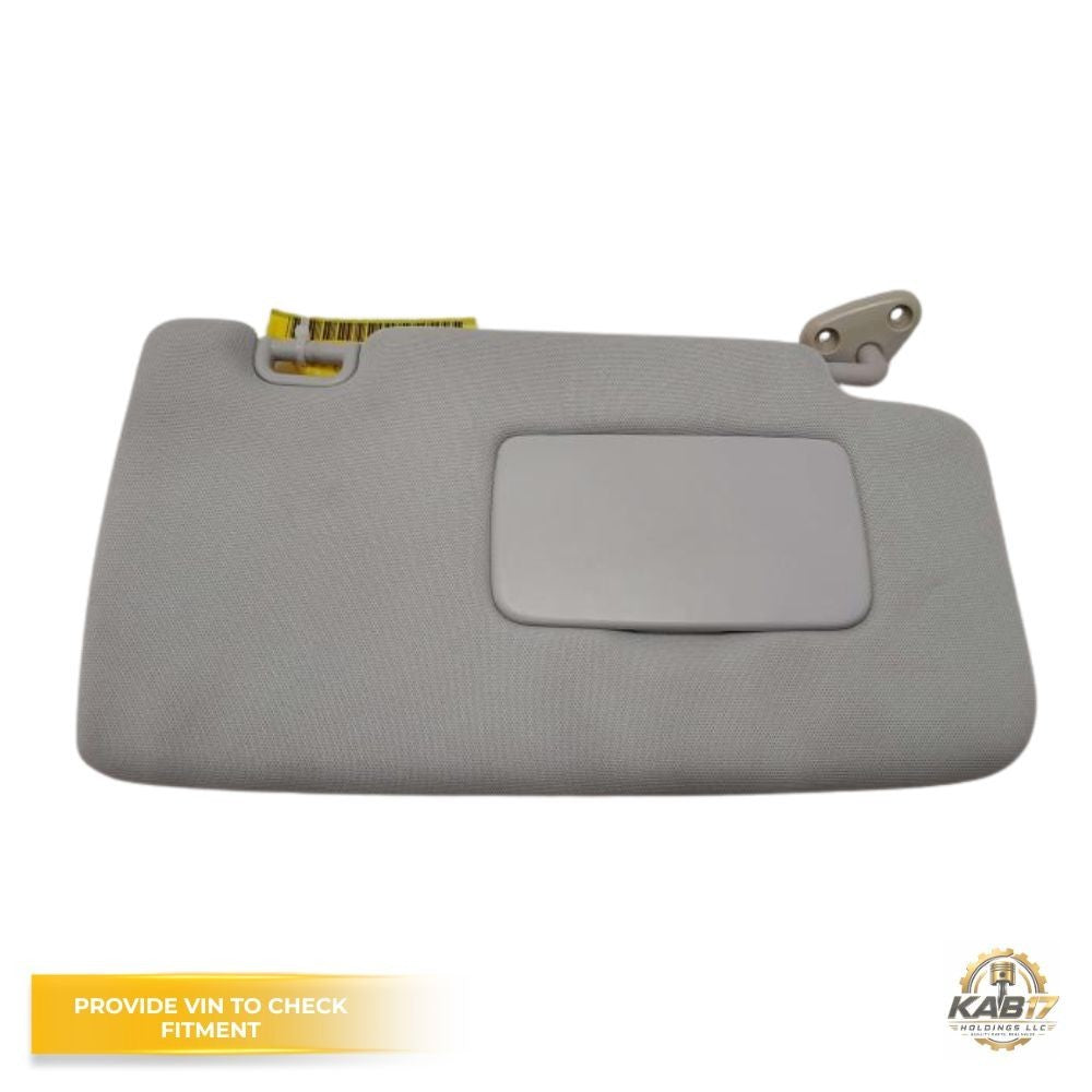 2014–2016 Subaru Forester Passenger RH Sun Visor with Extender Gray Right Side OEM — view 1