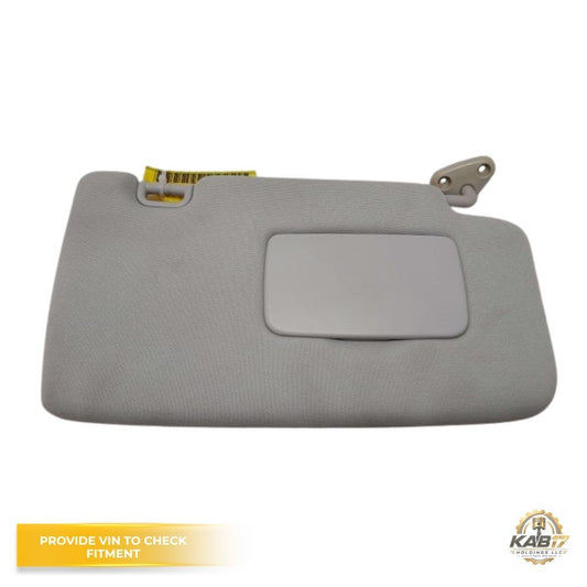 2014–2016 Subaru Forester Passenger RH Sun Visor with Extender Gray Right Side OEM — view 1