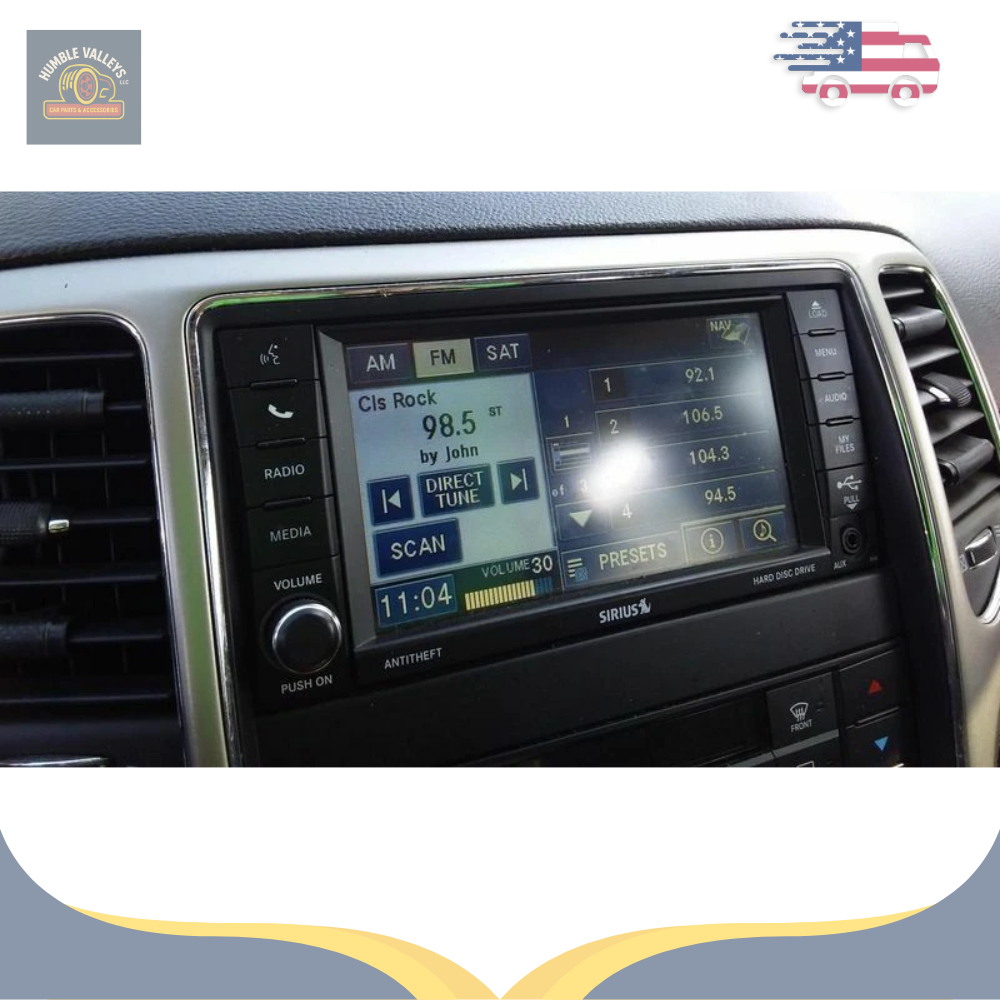 2011 Jeep Grand Cherokee Radio with Navigation Sat CD DVD HDD Face ID RHB OEM — view 2