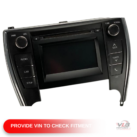2016–2017 Toyota Camry AM FM CD Radio Player Display Screen 100614 — view 1