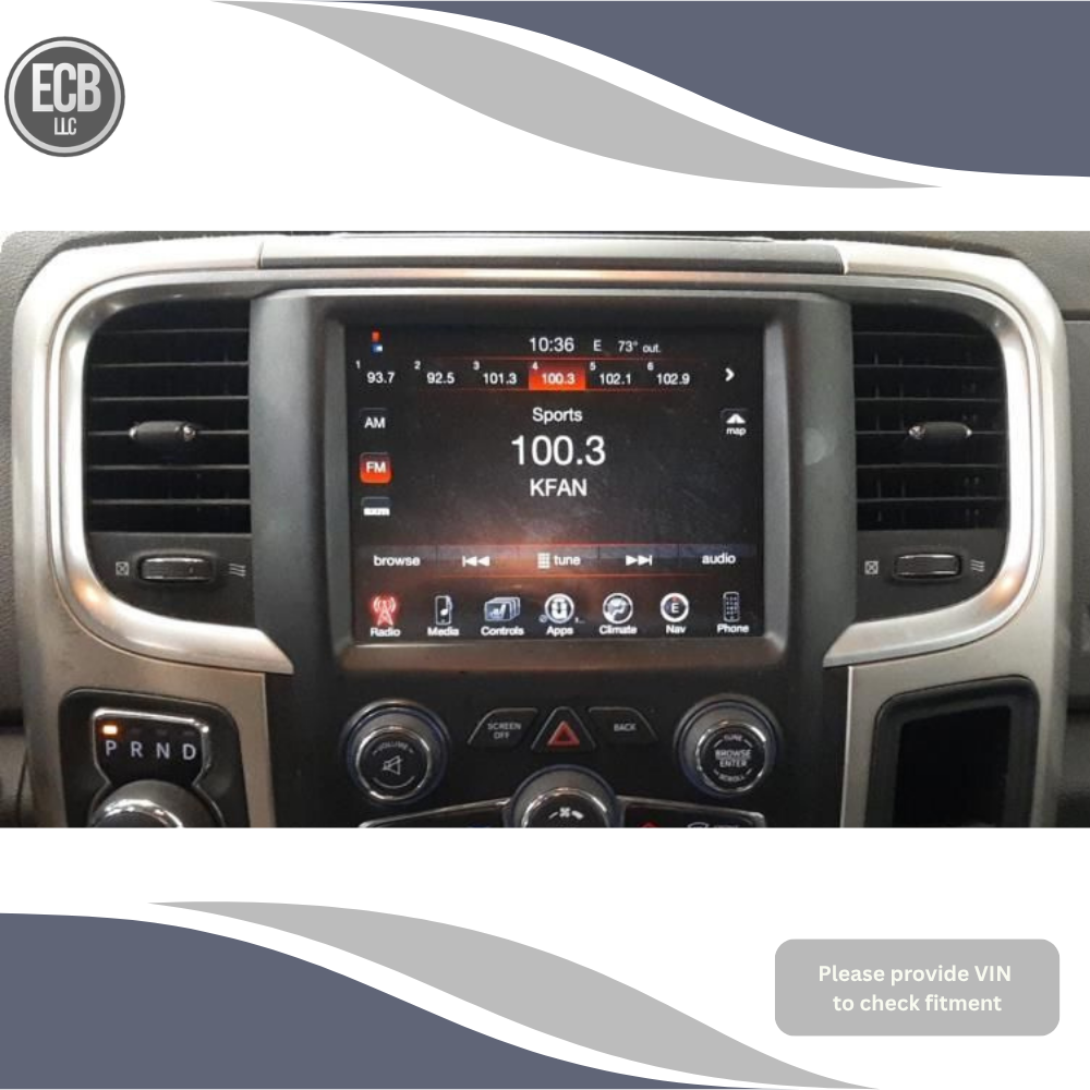 2014 Dodge Truck Ram 1500 AM FM Radio Receiver with Display Screen OEM — view 1