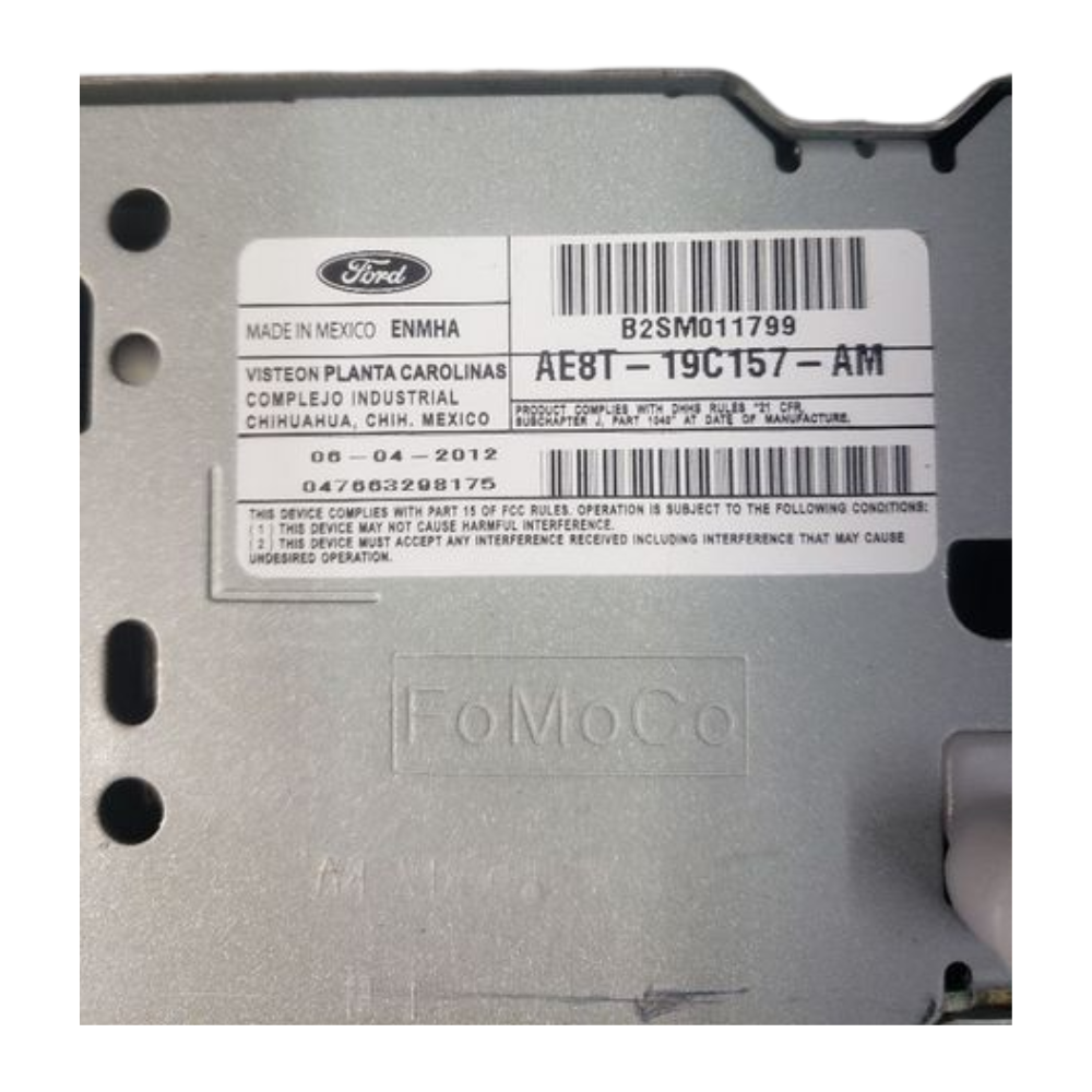 2011–2013 FORD FIESTA AM FM CD PLAYER SATELLITE RADIO RECEIVER OEM — view 4