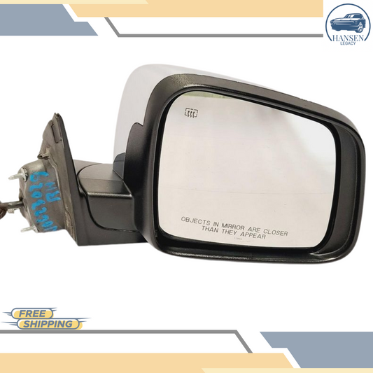2011–2018 Jeep Grand Cherokee Right Passenger Side View Power Door Mirror Chrome — view 1