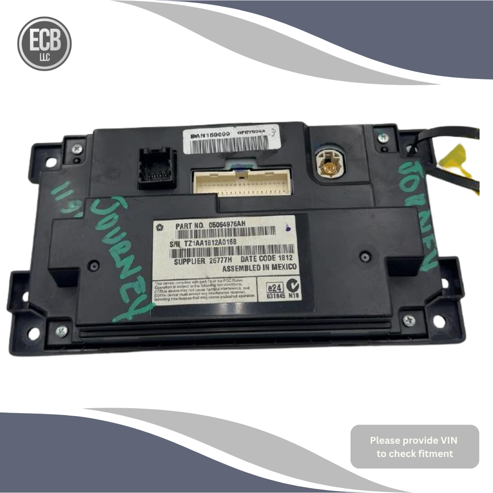 2011–2019 Dodge Journey Information Display Screen 4.3" OEM — view 4