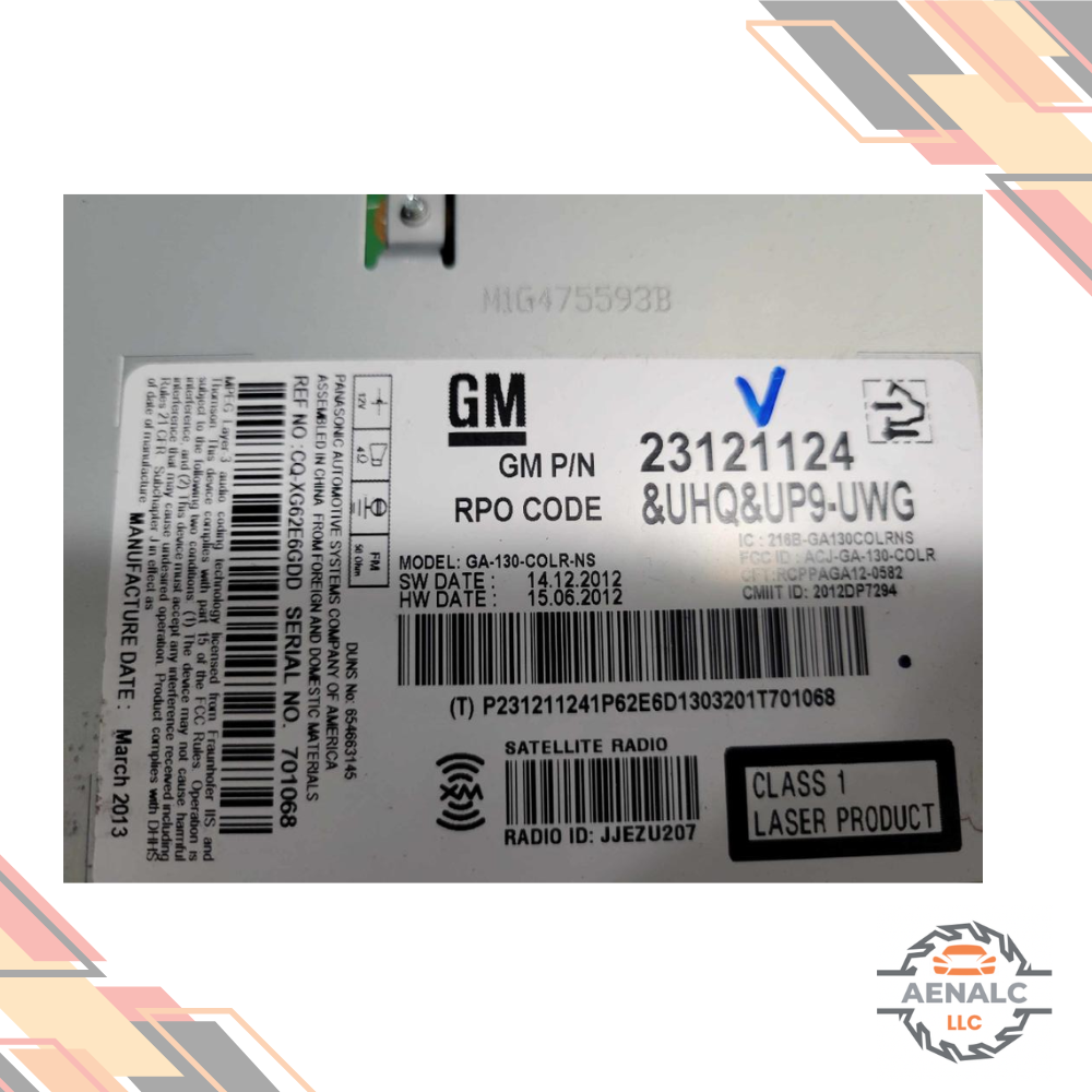 2013 GMC Terrain AM FM CD MP3 Radio Receiver Navigation UHQ OEM — view 3