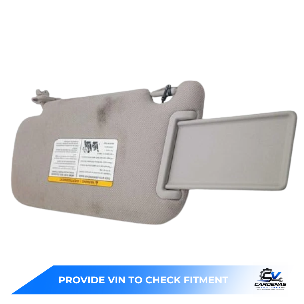 2013–2019 Nissan Sentra RH Passenger Sunvisor Sun Visor with Mirror OEM — view 3