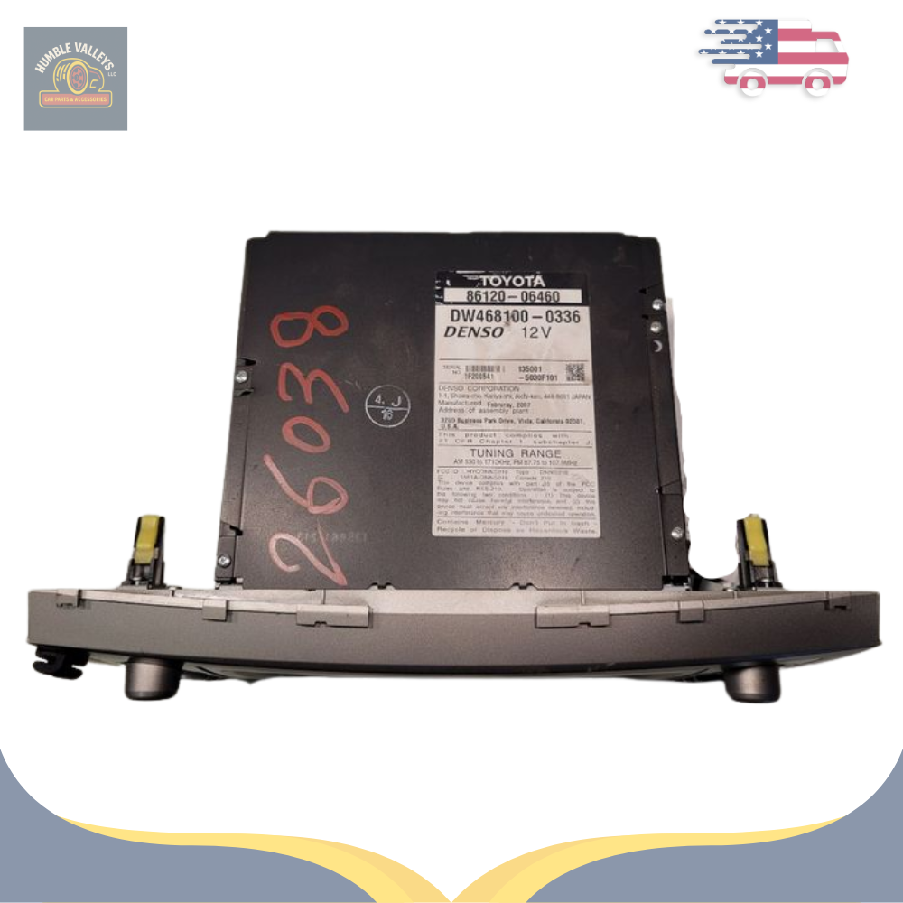 2007–2009 Toyota Camry Hybrid Am Fm Navigation Sat MP3 CD DVD Player Radio OEM — view 2