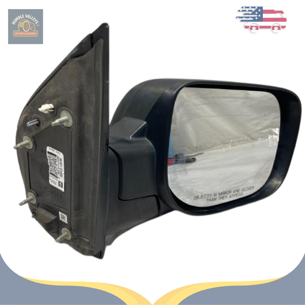 2017–2023 Nissan Titan Right Passenger Side Manual Mirror Assembly Black OEM — view 1