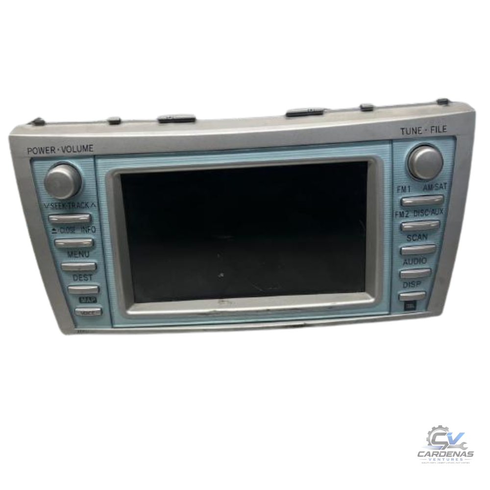 2007–2009 TOYOTA CAMRY HYBRID AM FM NAVIGATION SAT MP3/CD/DVD PLAYER RADIO E7011 — view 1
