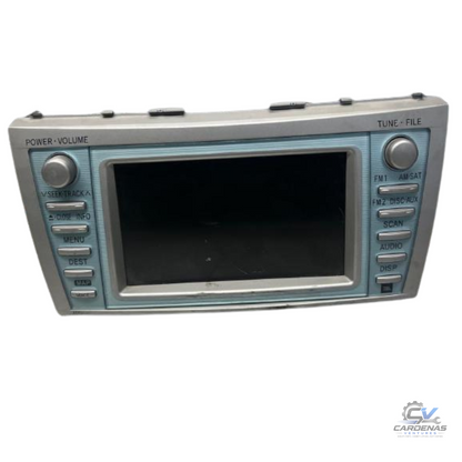 2007–2009 TOYOTA CAMRY HYBRID AM FM NAVIGATION SAT MP3/CD/DVD PLAYER RADIO E7011 — view 1