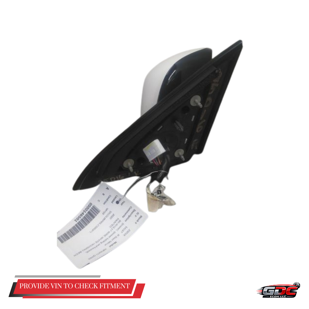 2017–2020 Infiniti QX60 Right Passenger Side Door Mirror Assembly White OEM — view 3