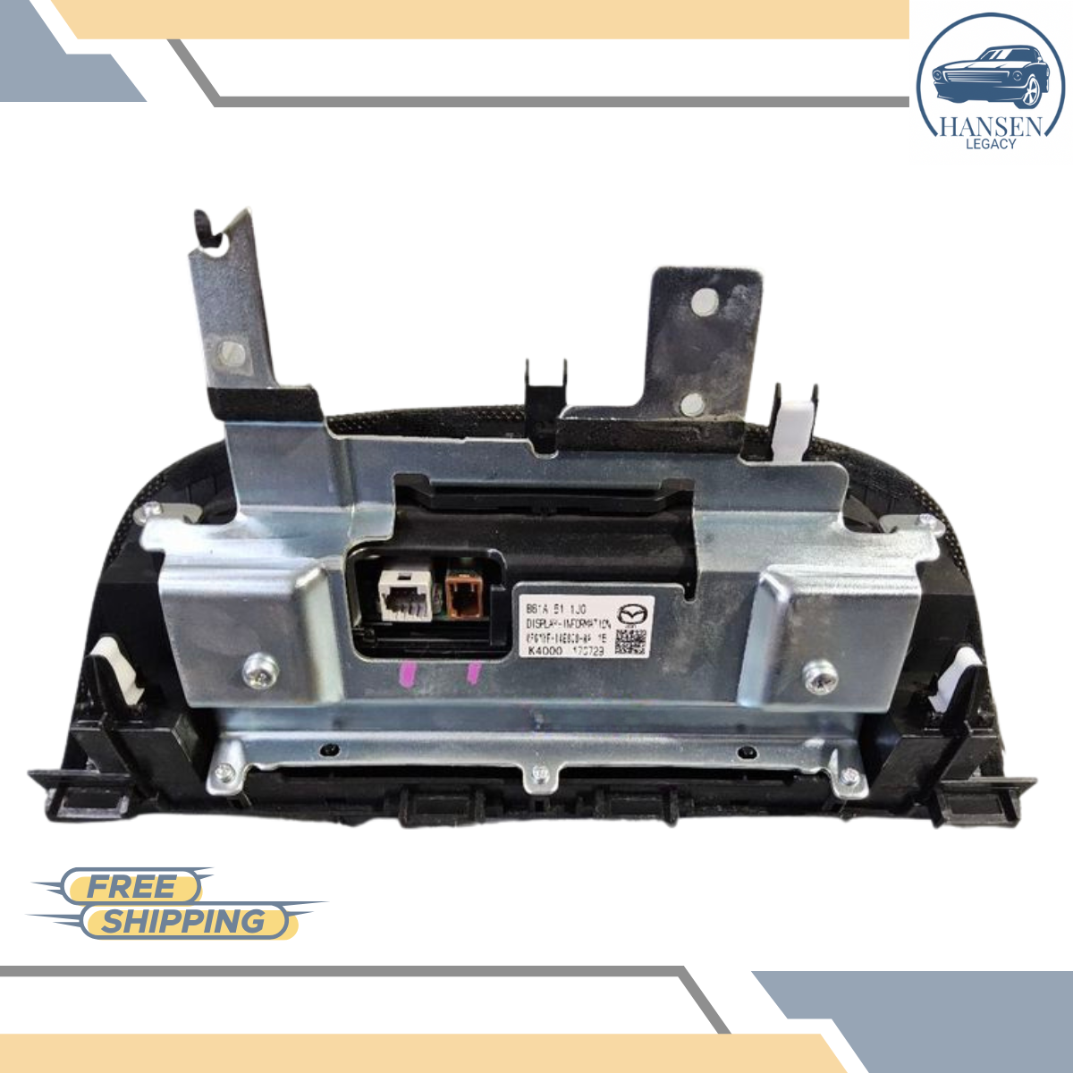 2017–2018 Mazda 3 Radio 7" Display Screen Upper Dash (center) 17 18 — view 3