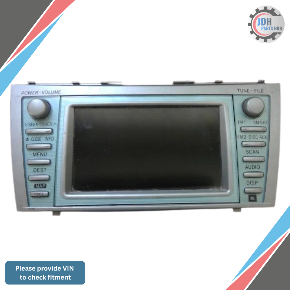 2007–2009 Toyota Camry Hybrid AM FM Navigation Sat Mp3/cd/dvd Player Radio OEM — view 1