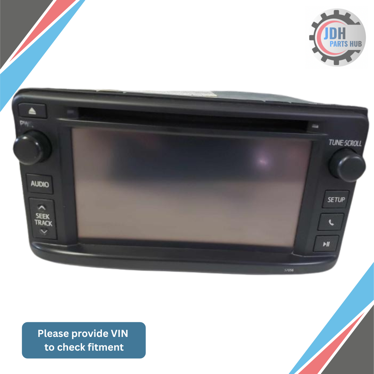 2013 Toyota Corolla Radio CD Player with Display Screen OEM 57056 — view 1