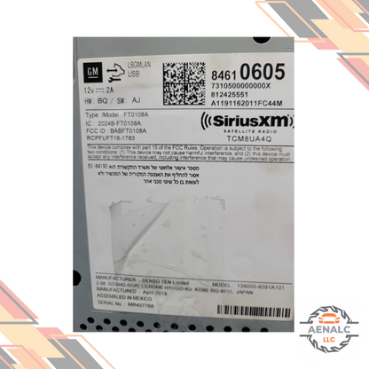 2018–2020 Chevrolet Sonic AM FM Radio Receiver Display Screen OEM — view 3