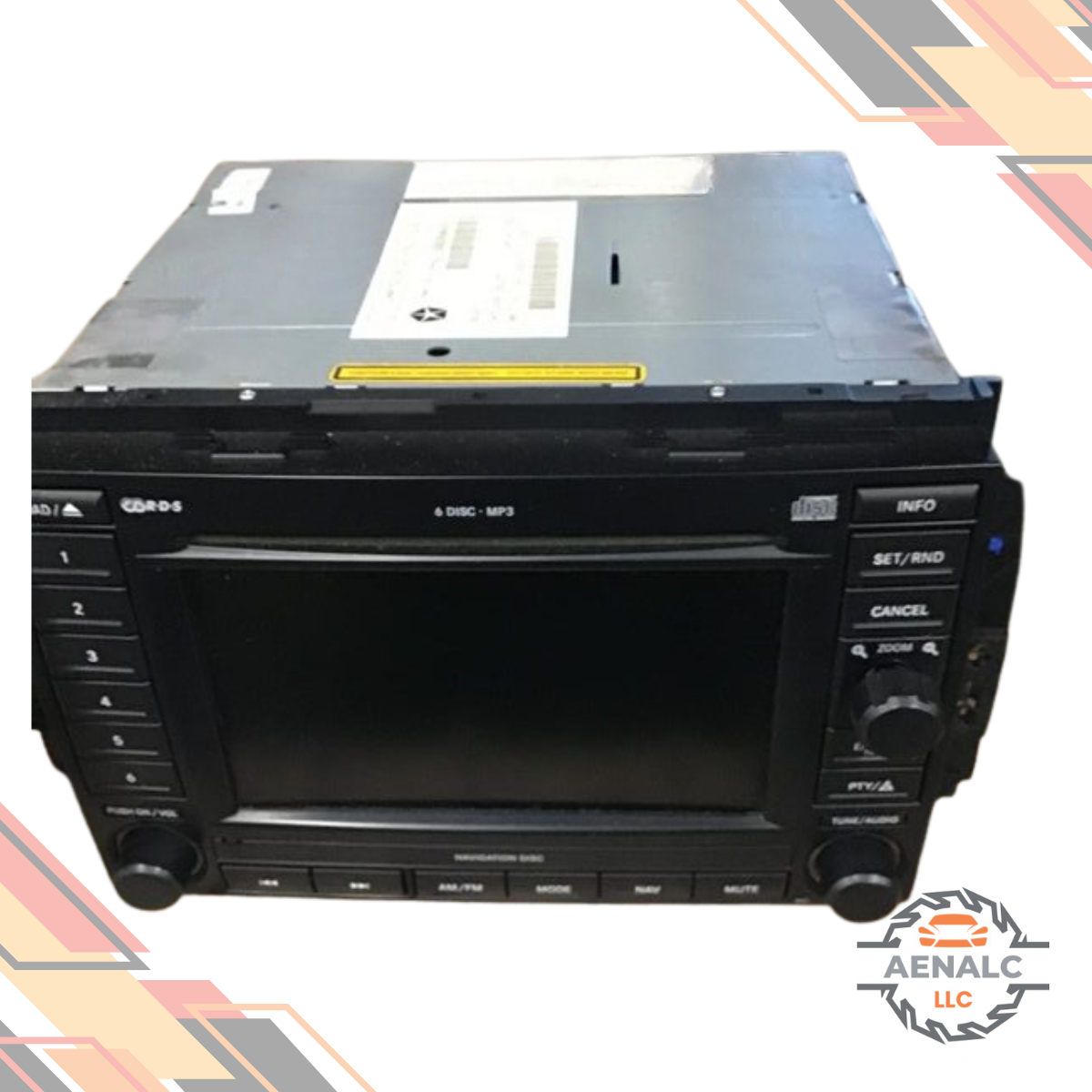 2005–2007 Jeep Dodge Chrysler with Navigation DVD Rec 6 Disc CD Radio — view 1