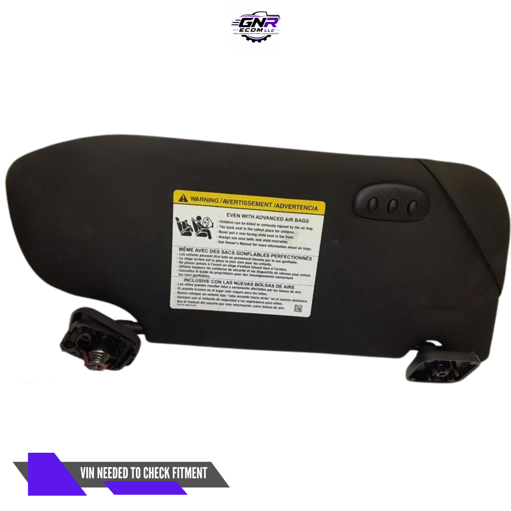 2013–2019 Ford Taurus RH Passenger Sunvisor Sun Visor with Mirror & Light OEM — view 1