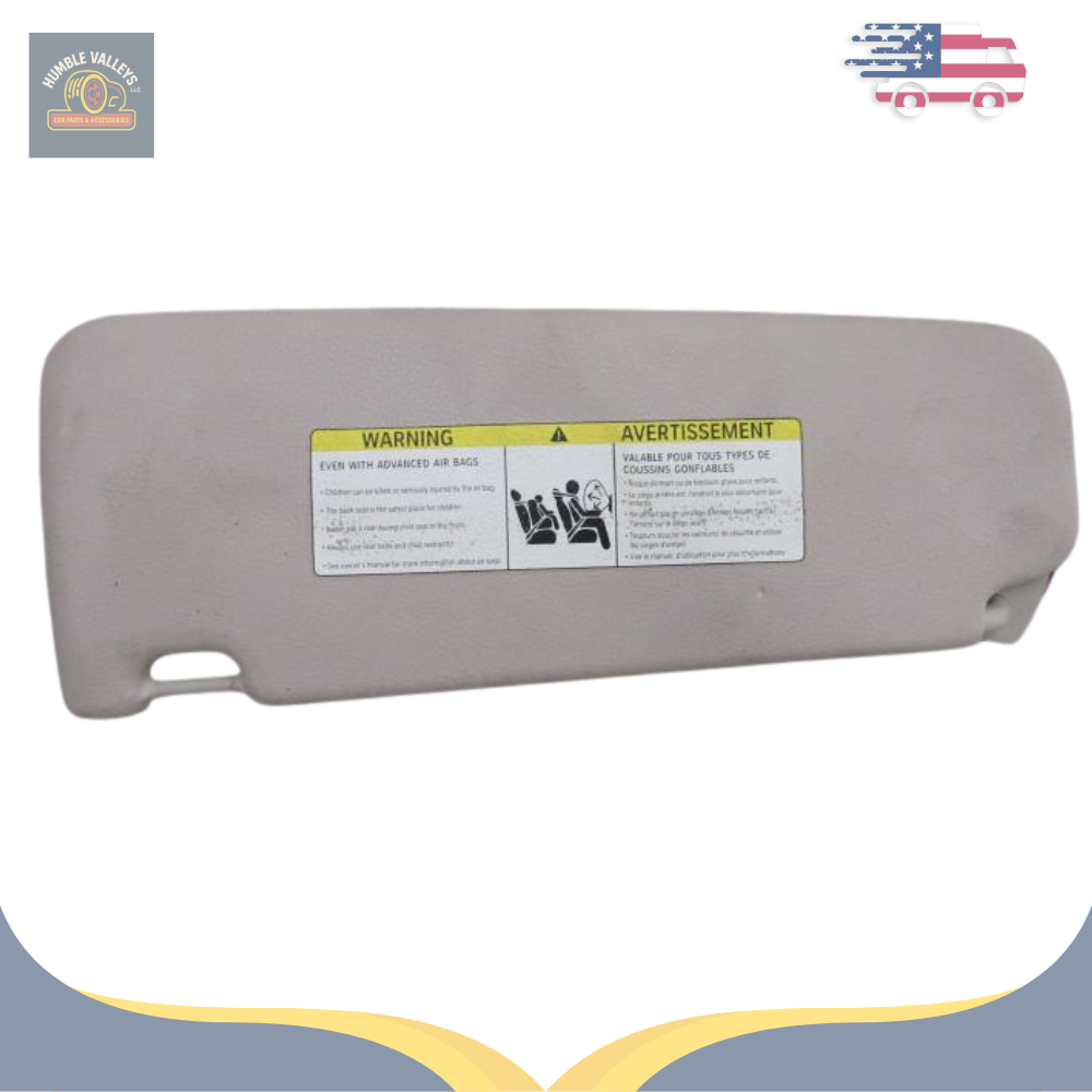 2011–2016 BMW 528 535 550 Passenger RH Sun Visor OEM — view 1
