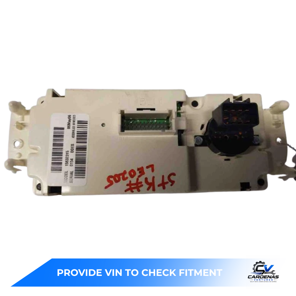 2005–2007 Chevrolet Silverado 1500 Climate AC Heater Temperature Control OEM — view 2