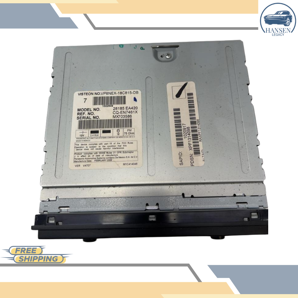 2005–2007 Nissan Pathfinder Radio AM FM 6 Disc CD Player OEM 28185-EA420 — view 3