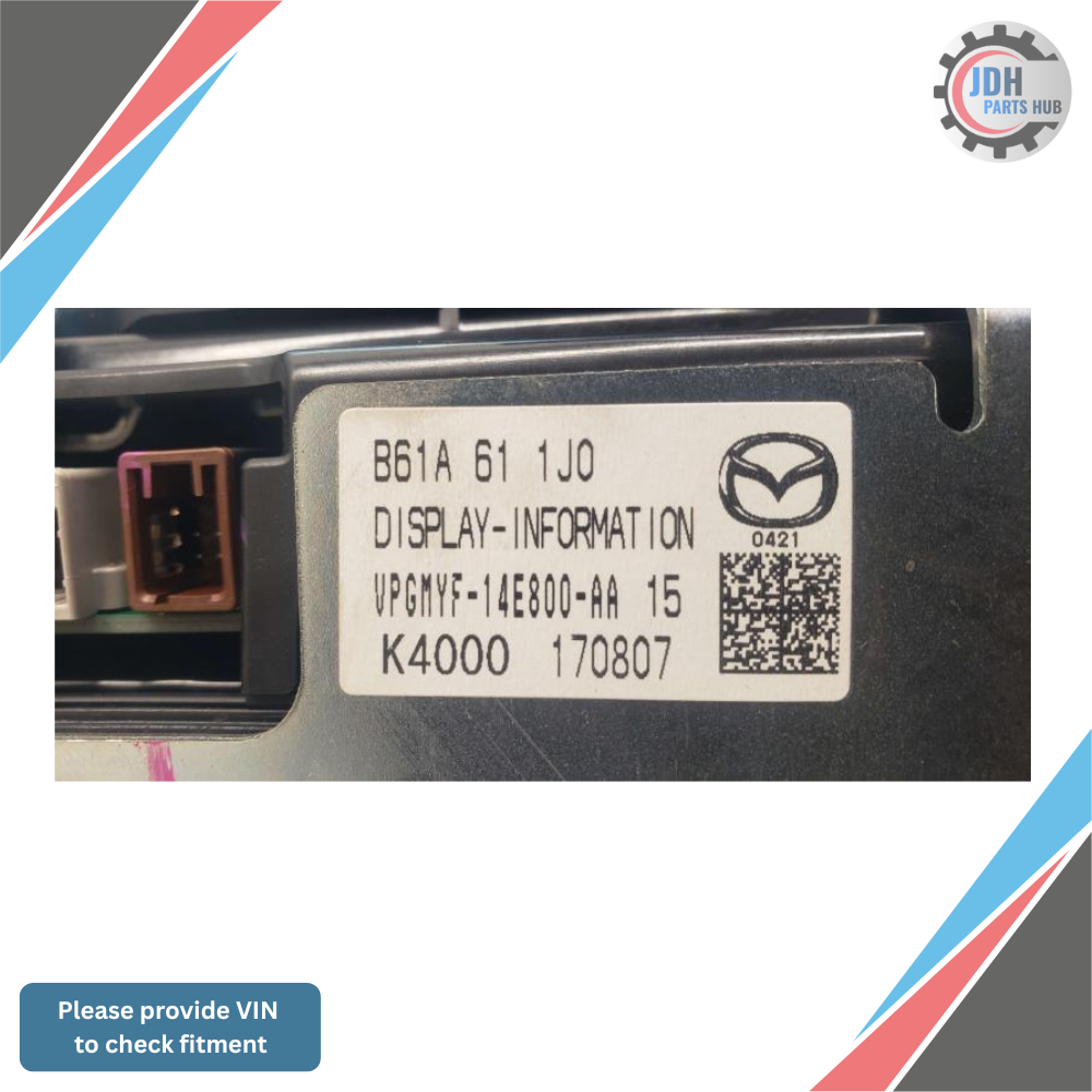 2017–2018 Mazda 3 Audio Radio Information Display Touch Screen OEM — view 4