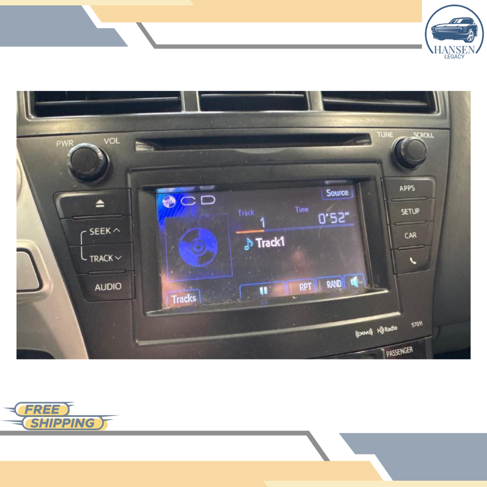 2012–2014 Toyota PRIUS Touch Screen Stereo AM FM XM HD Radio CD Player 57011 OEM — view 2