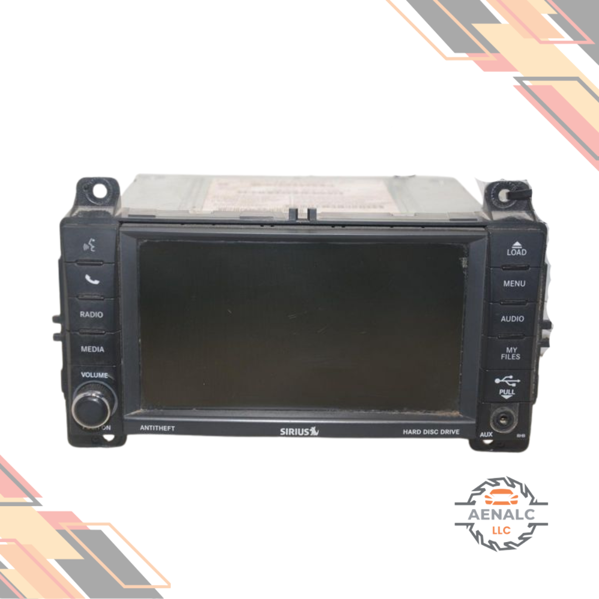 2012 Jeep Grand Cherokee Radio with Navigation Sat CD DVD HDD Face ID RHB OEM — view 2