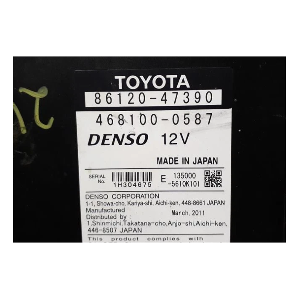 2010–2011 TOYOTA PRIUS DISPLAY SCREEN DASH MOUNTED NAVIGATION SATELLITE E7022 — view 3
