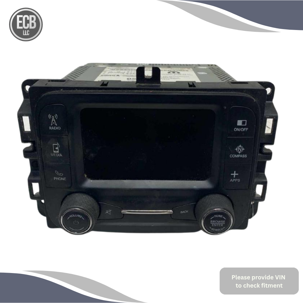 2015–2017 Jeep Renegade AM FM Radio Receiver With Display Screen OEM — view 1