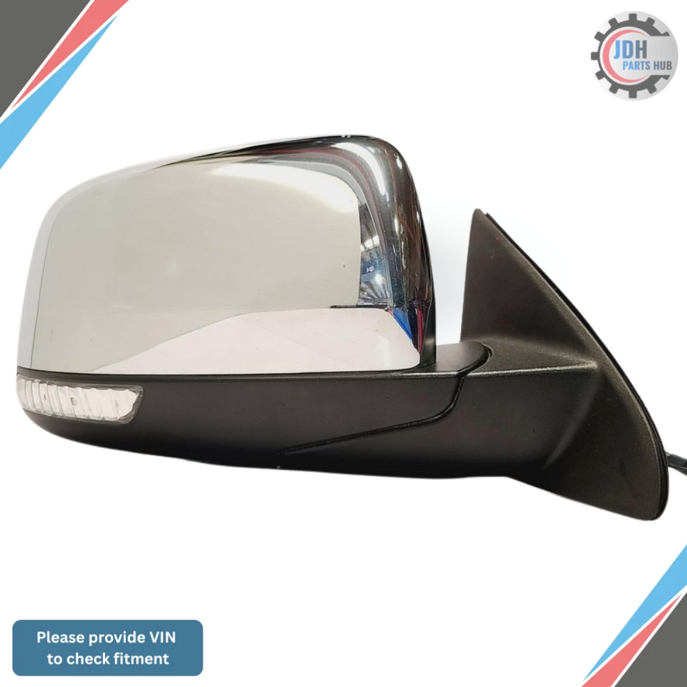 2011–2018 Jeep Grand Cherokee Right Passenger Side View Power Door Mirror Chrome — view 2