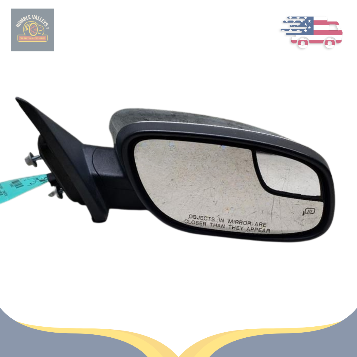 2010–2019 Ford Taurus Sedan RH Passenger Side View Door Mirror Assy Chrome Cover — view 2