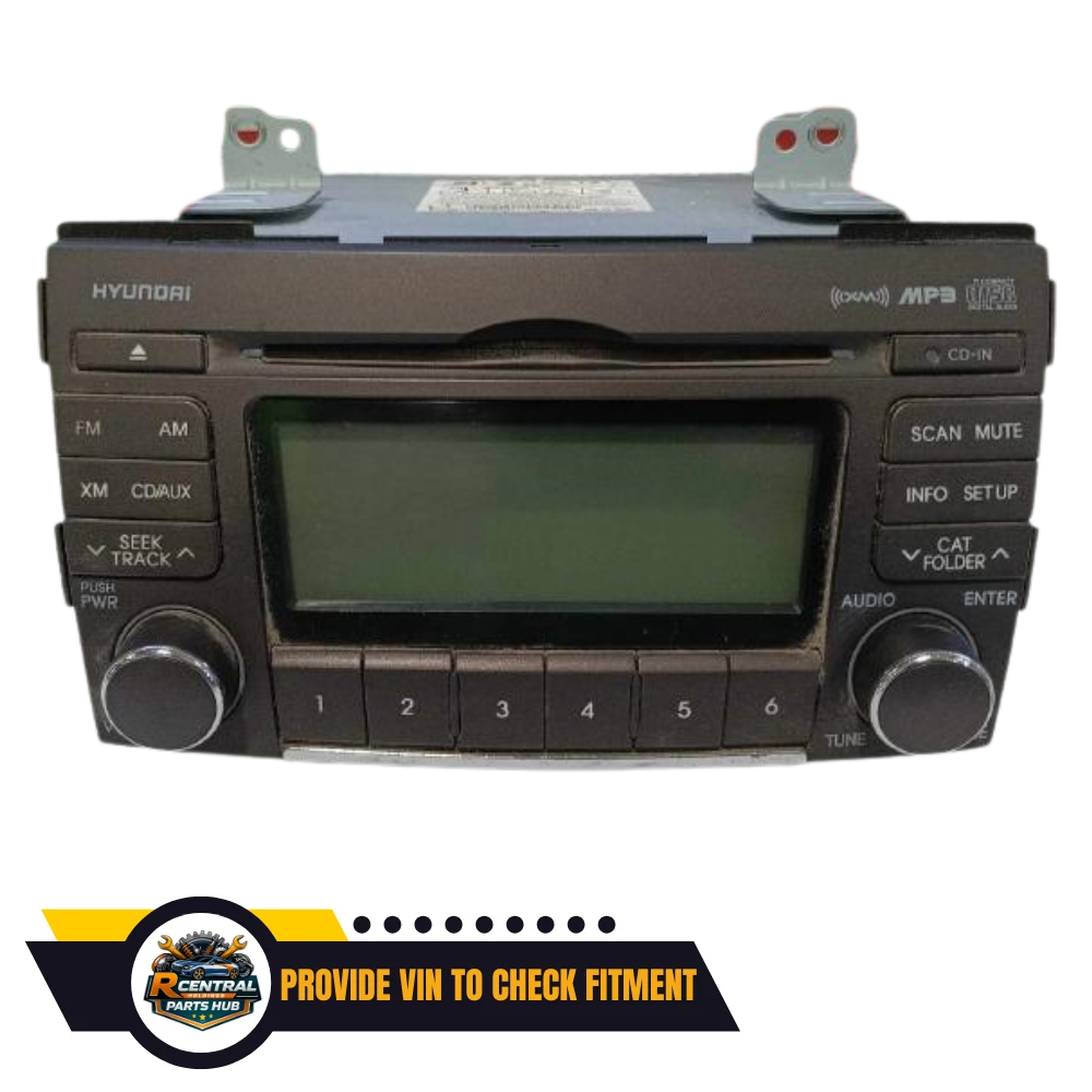 2009–2010 Hyundai Sonata Radio Receiver Display AM FM CD XM OEM — view 1