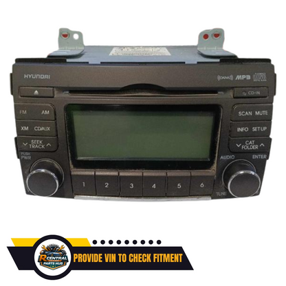 2009–2010 Hyundai Sonata Radio Receiver Display AM FM CD XM OEM — view 1