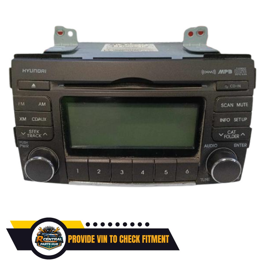 2009–2010 Hyundai Sonata Radio Receiver Display AM FM CD XM OEM — view 1