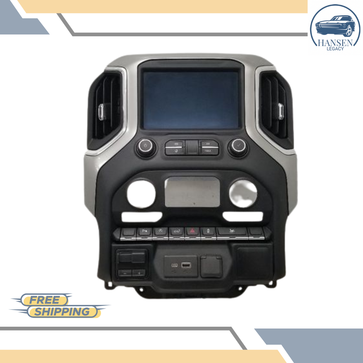 2020 Chevrolet Silverado 1500 Radio Control Panel Display with Screen ID 84743975 — view 2