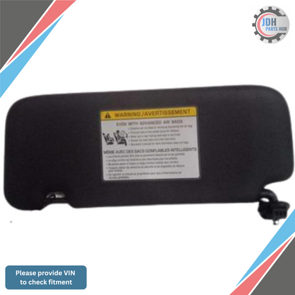 2019–2021 Kia Forte RH Passenger Sunvisor Sun Visor with Mirror OEM — view 1