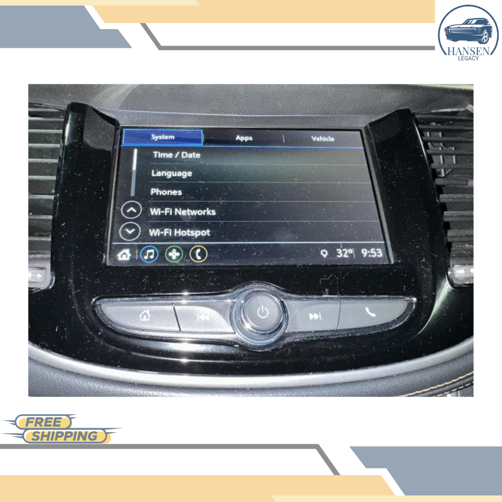 2018–2020 Chevrolet Sonic AM FM Radio Receiver Display Screen ID 84610605 OEM — view 2